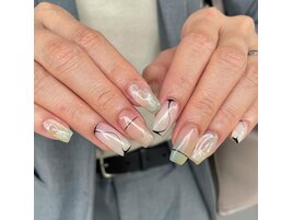 うるうる梅雨ネイル