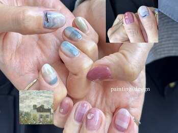 絵画ネイル