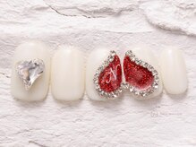 ネイルメゾン 渋谷店(NAIL MAISON)/チェーンハートラメ￥7800