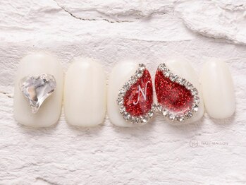 ネイルメゾン 渋谷店(NAIL MAISON)/チェーンハートラメ￥7800