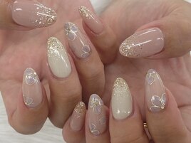 【山崎】お花ネイル
