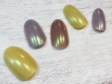 ネイルアルケー(Nail ARCHE)/ミラー×シンプルネイル