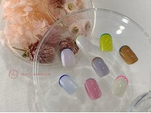 【カラーラインフレンチ6050円】　スキニーフレンチ [梅田/パラジェル/ニュアンス/ネイルケア/梅田]