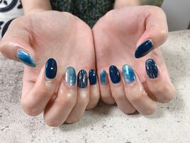 7月定額A 夏カラーネイル