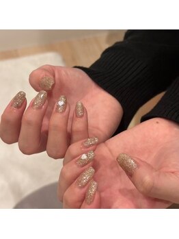 秋カラー◇フラッシュネイル