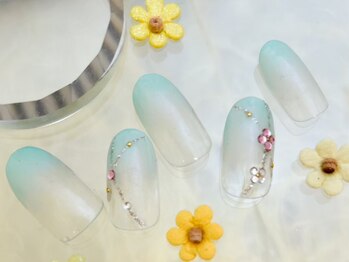 ネイルサロンジンジャー(Ginger)/キルティングフラワーネイル