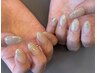  《Hand》爪先キラキラ可愛い♪ラメグラデーション 10本　￥7500→