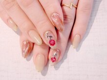 ラルネイル 大宮(Lull. nail)/＊薔薇＊手描きart＊