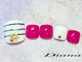 ディアナ ひたちなか高場店(DIANA)/定額ネイル　6600円　D‐012