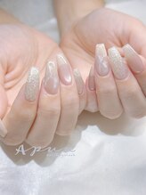 アピュ(APUU)/水光大理石ネイル