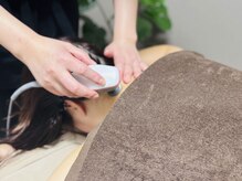 ゆるびかの雰囲気（高周波の温熱で体の芯からじんわり温め、緩ませる、インディバ）