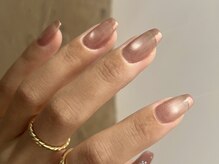 ラクエ(Laque)/ピンクネイル ミラーフレンチ