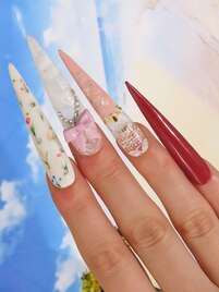 ガーリーフラワー×３Dリボン(^^