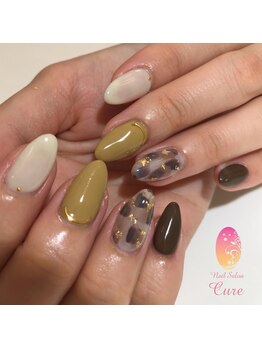 ネイルサロン キュア(Cure)/ホワイトべっ甲