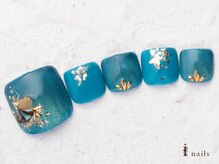 アイネイルズ 横浜WEST店(I-nails)/スモーキーブルー10480円