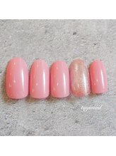 たゆ ネイル(たゆnail)/ピンクマグネットオフィスネイル