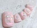 ピンク ちゅるんネイル