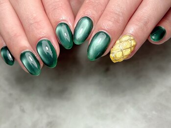 ブリスフルハピネス(Blissful happiness)/グリーン&イエローマグネット