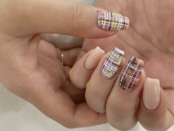 ミエレ(miele)/冬ツイードマットネイル