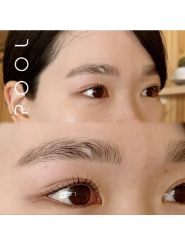 プール 鹿児島中央駅店(POOL)の写真/自まつ毛を最大限に美しく♪ナチュラル仕上がりのまつげパーマでビューラーなしの自然に上向きの目元へ♪