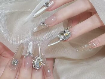 Best Nail 八王子店 【ワンホンネイル・スカルプ・パラジェル・上品ジェル】の写真/ライブ・ブライダル・推し活はお気に入りのネイルで★ゴージャスなワンホンネイルで大切な一日を彩ります*