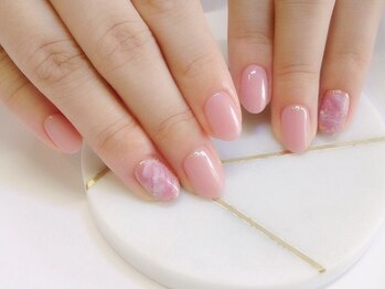 キュアス(Cuas)/春☆大理石柄ネイル