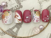 シェリー(Cherie)/お正月ネイル