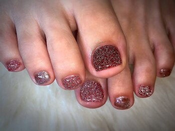 アミュリー ネイル アトリエ(Amury nail atelier)/フラッシュラメ オーロラ 大人
