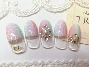 ネイルサロン トリック(Nail Salon TRICK)/パステルグラデ、フラワー