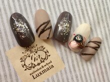 ネイルサロンアンドスクールラグマイア(Luxmaia)/バレンタイン &nbsp;トリュフネイル