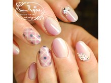 ジュジュ(Juju)/紫陽花モザイクタイル柄ネイル