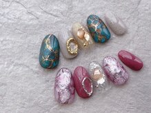 ネイルサロン ブリオン(Nail Salon Bullion)/サマーターコイズネイル