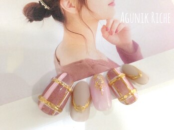 アグニークリッシェ(Agunik Riche)/【チェックネイル】