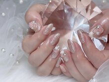 エンジェルガーデンネイル 池袋店(Angelgarden nail)/ピンクフラッシュネイル