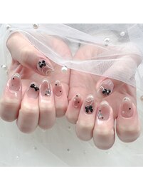 ブラックガーリーネイル