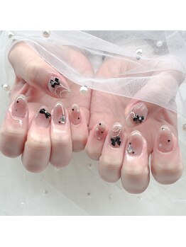 シュシュ(Chou Chou)/ブラックガーリーネイル