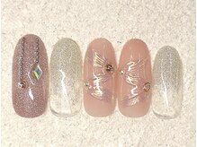 リノ ネイル(Rino nail)/11月新作 冬ピンク 711e2