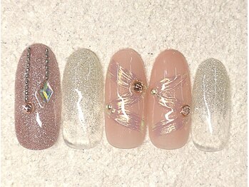 リノ ネイル(Rino nail)/11月新作 冬ピンク 711e2