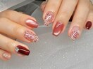 ツイード/バレンタインネイル