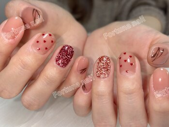 フォルトゥーナ 神田(Fortuna)/バレンタインチョコレートネイル