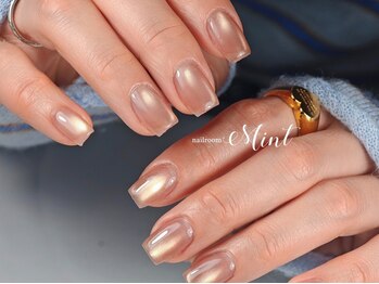 ミント(Mint)の写真/【オフィスOKな上品ネイル♪】ワンカラー（マグネットOK）￥6,800のお手頃価格で指先を華やかに彩ります☆