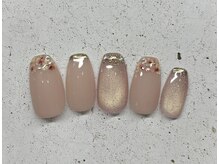 ルリアン 稲荷口/押し花ネイル