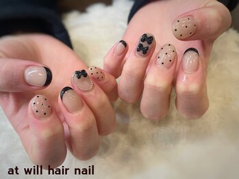 アット ウィル ヘアー ネイル(at will hair nail)/お持ち込みアート