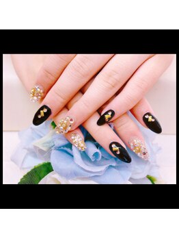 ブリエカドー(Briller Cadeau)/ブラック×スワロ埋め尽くし