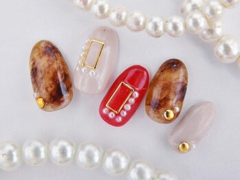 ティアリーネイル コレットマーレ店(Tiary Nail)/秋☆べっ甲ネイル
