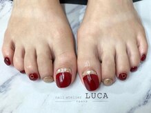 ネイルアトリエルカ(nail atelier LUCA)/W-428 大人ボルドーシェルフット