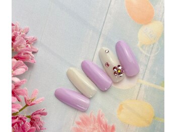 ネイルサロン&スクール ジーナ(GINA)/春っぽワンカラー