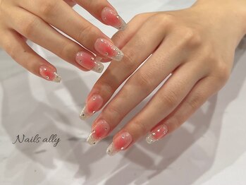 ネイルズアリー 立川店(Nails ally)/チーク×ベージュピンク×くすみ