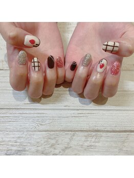 ネイルアンドまつ毛エクステ ルーナ イオン多摩平の森店/お持ち込みデザイン