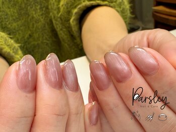 パスリー ネイルアンドケア(Parsley Nail&Care)/水光マグネットとラメネイル